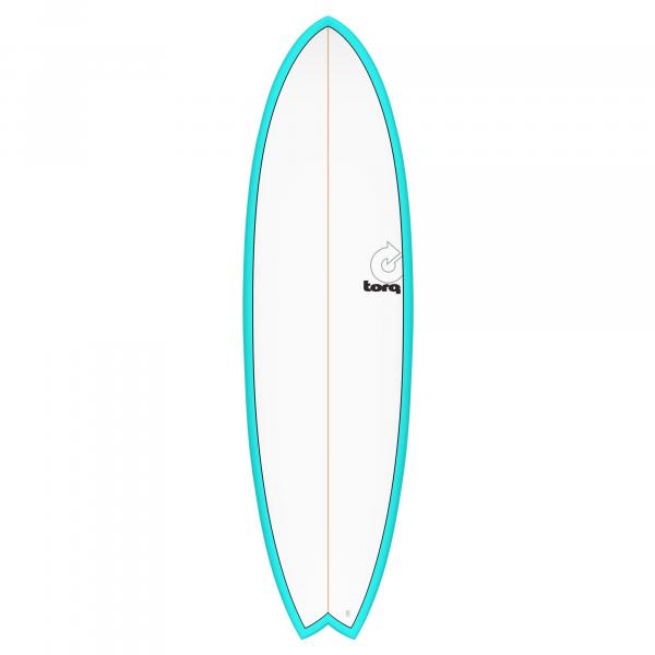 Surfboard TORQ Epoxy TET 6.3 MOD Fish Blau Pinline