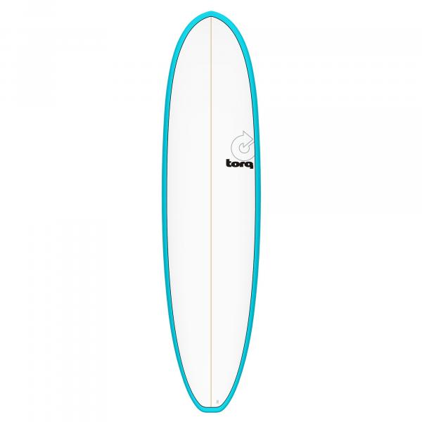 Surfboard TORQ Epoxy TET 7.4 V+ Funboard Blue Pinl