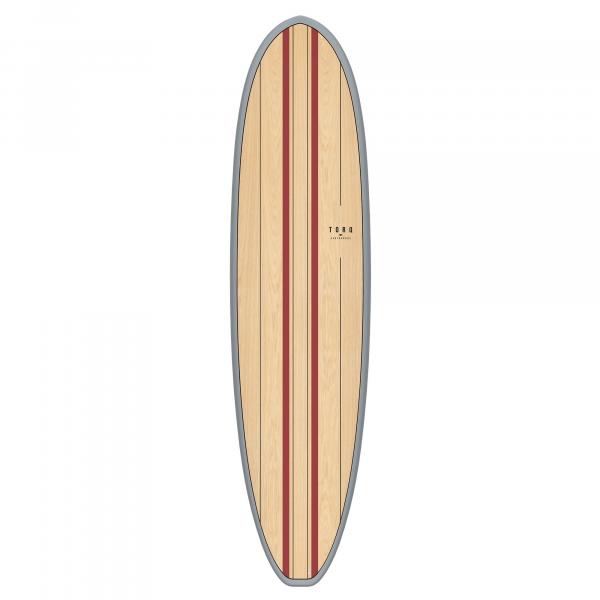 Surfboard TORQ Epoxy TET 7.4 V+ Funboard Wood