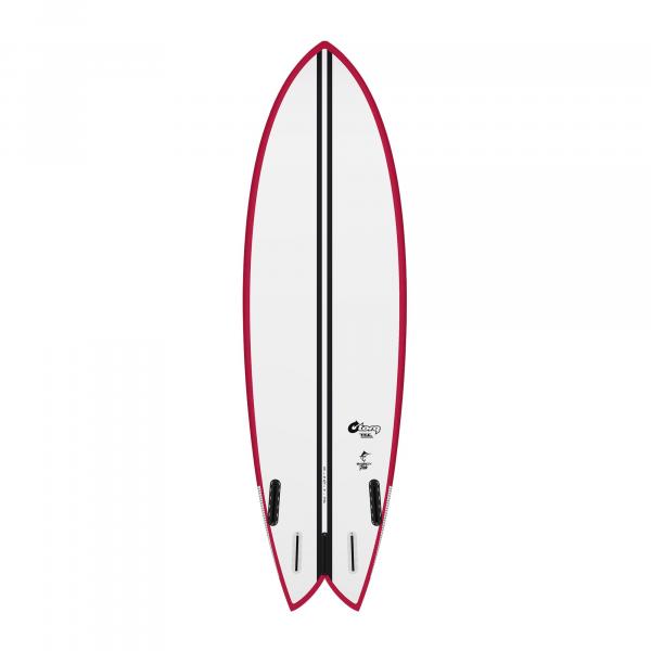 Surfboard TORQ TEC BigBoy Fish 6.10 Rail Berry