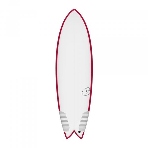 Surfboard TORQ TEC BigBoy Fish 6.10 Rail Berry