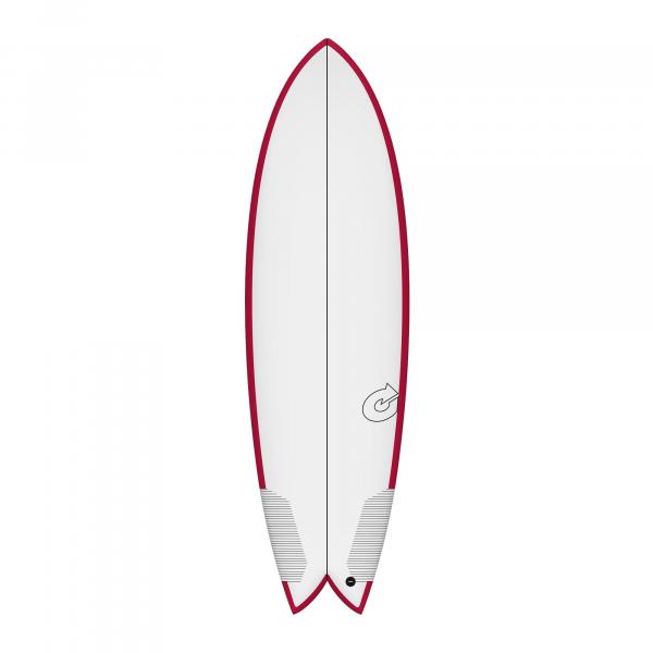 Surfboard TORQ TEC BigBoy Fish 6.6 Rail Berry