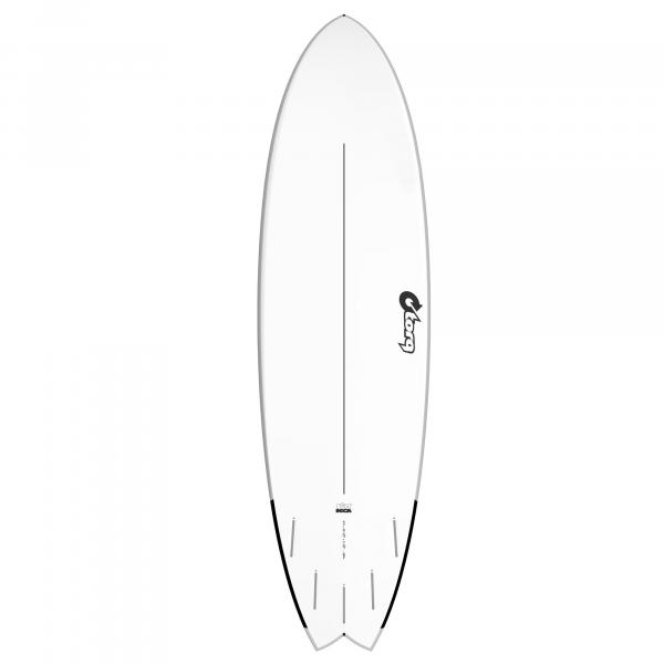 Surfboard TORQ Softboard EVA 6.10 Mod Fish Grau