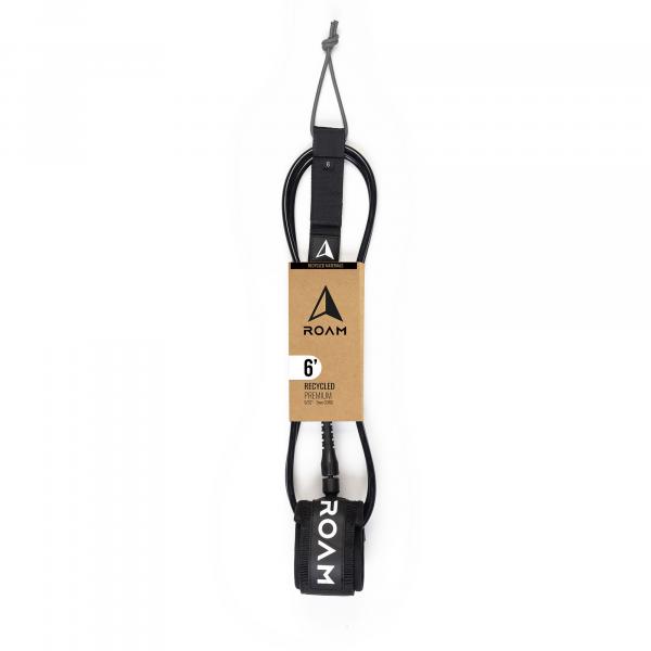 ROAM Surfboard ECO Leash riciclato 6,0 7 mm nero