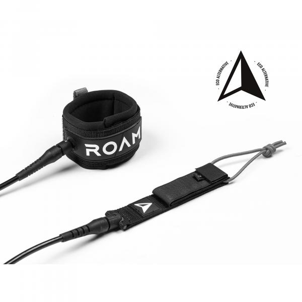 ROAM Surfboard ECO Leash riciclato 7.0 7mm Nero