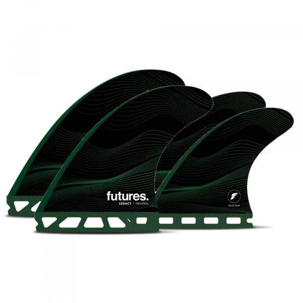 FUTURES Quad Fin Set F6 Honeycomb Legacy Neutral M