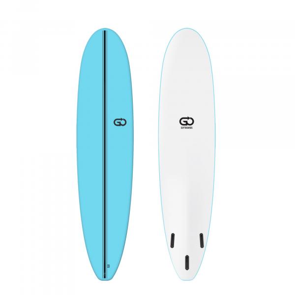 GO Softboard 8.0 Surf Range Soft Top Surfboard Blu