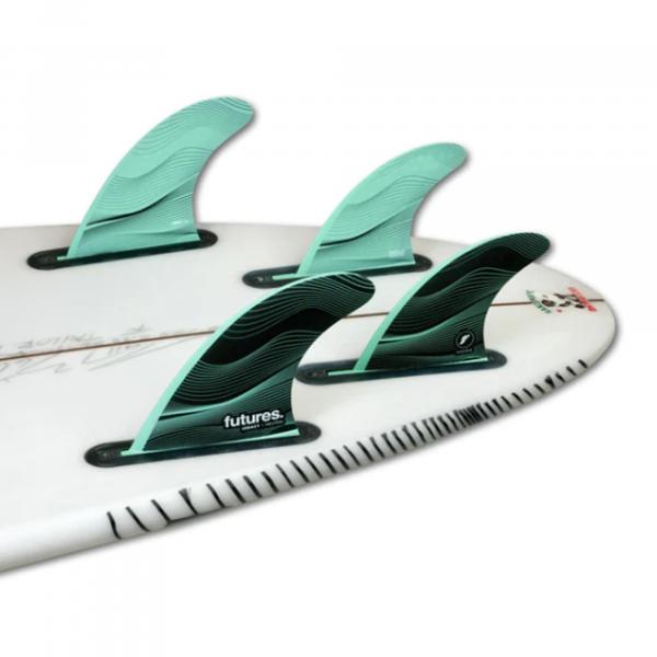 FUTURES Quad Thruster 5 Fin Set F4 Legacy Honeycom