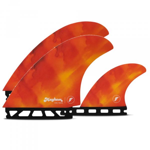 FUTURES Twin Tri Fin Set Mayhem Evil Honeycomb M