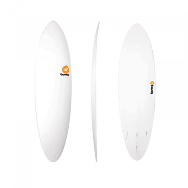 Surfboard TORQ Epoxy TET 6.8 Funboard Bianco