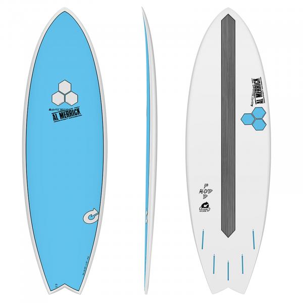 Surfboard CHANNEL ISLANDS X-lite Pod Mod 5.10 azul