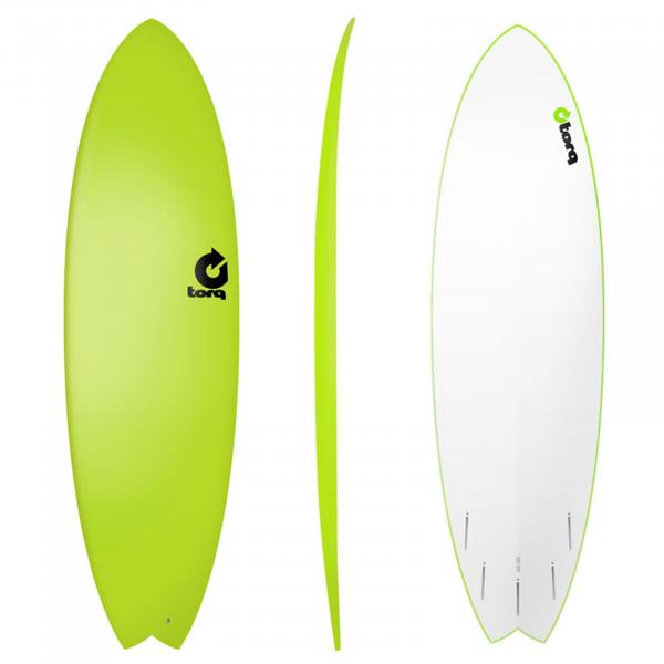 Planche de surf TORQ Softboard 6.3 Fish Green