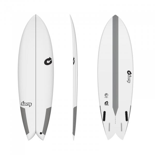 Surfboard TORQ Epoxy TEC Quad Twin Fish 6.4