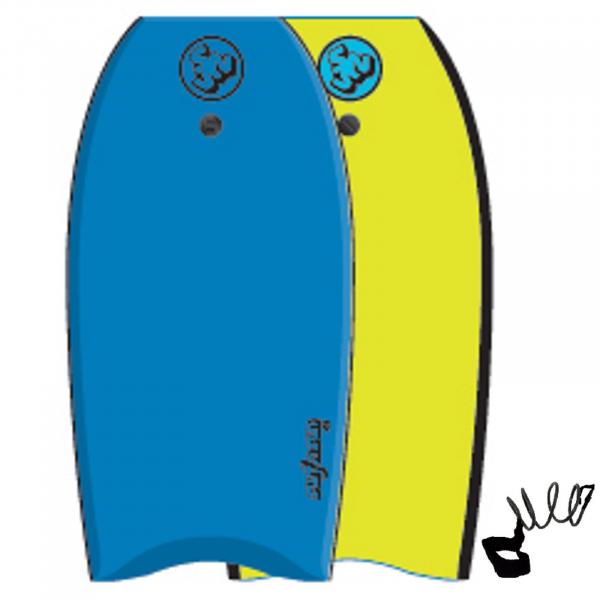 SurfnSun Bodyboard Simile 41 Blu Giallo