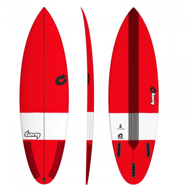 Surfboard TORQ Epoxy TEC Thruster 6.6 Rojo