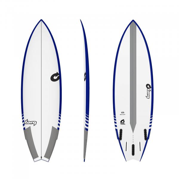 Planche de surf TORQ Epoxy TEC Go-Kart 5.8 Rail bleu