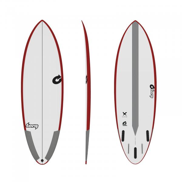 Surfboard TORQ Epoxy TEC Multiplier 6.8 Rail Red