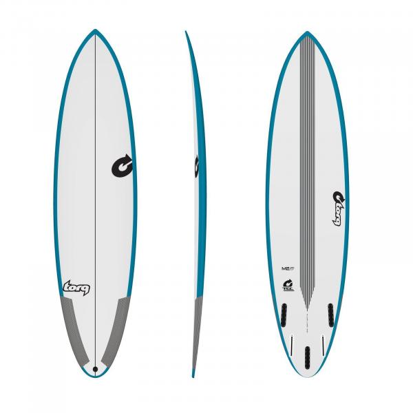 Surfboard TORQ Epoxy TEC M2-S 6.8 Rail Green Blue