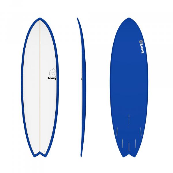 Planche de surf TORQ Epoxy TET 6.3 MOD Fish Navy Pinl