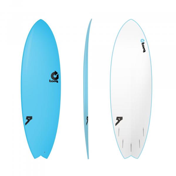 Planche de surf TORQ Softboard 5.11 Fish Blue