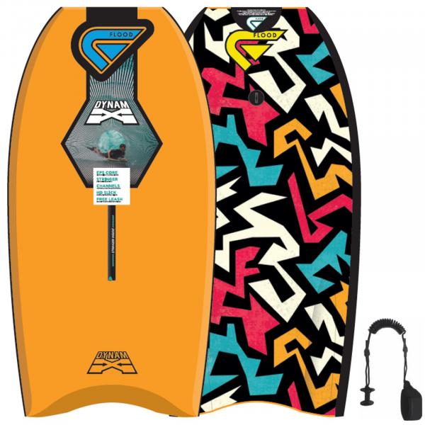 FLOOD Bodyboard Dynamx Stringer 40 Naranja Tribal