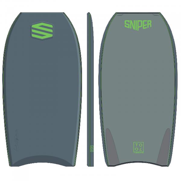 SNIPER Bodyboard Alex Uranga Tool XPE 40.5 Grigio