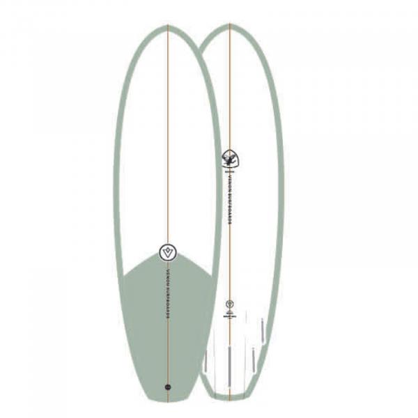 Surfboard VENON Quokka 6.4 Grill Smoke