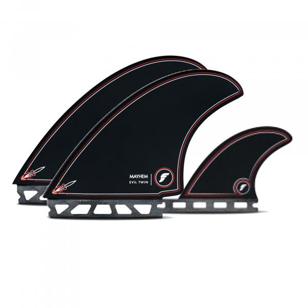 FUTURES Twin Tri Fin Set Mayhem Evil Honeycomb