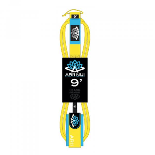 ARIINUI SUP straight genou Leash 9.0 stand up jaune