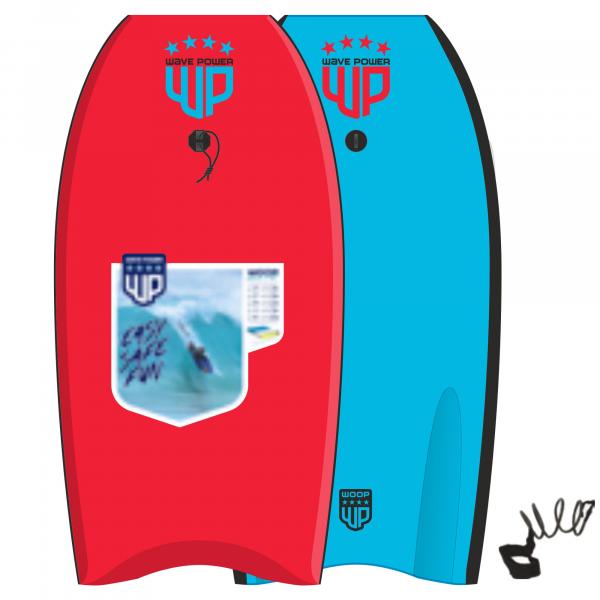 Wave Power Bodyboard Woop 42 Rot Blau