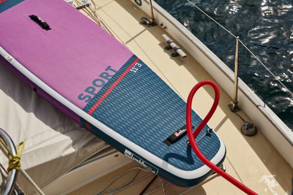 Red Paddle Co SPORT SE SUP 11'3" x 32" x 4'7" MSL Violet-Blanc