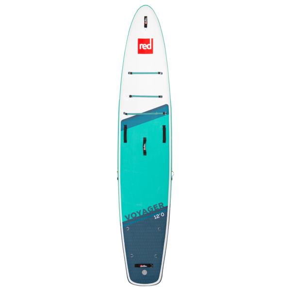 Red Paddle Co VOYAGER SUP 12'0" x 28" x 4.7" MSL Vert-Blanc