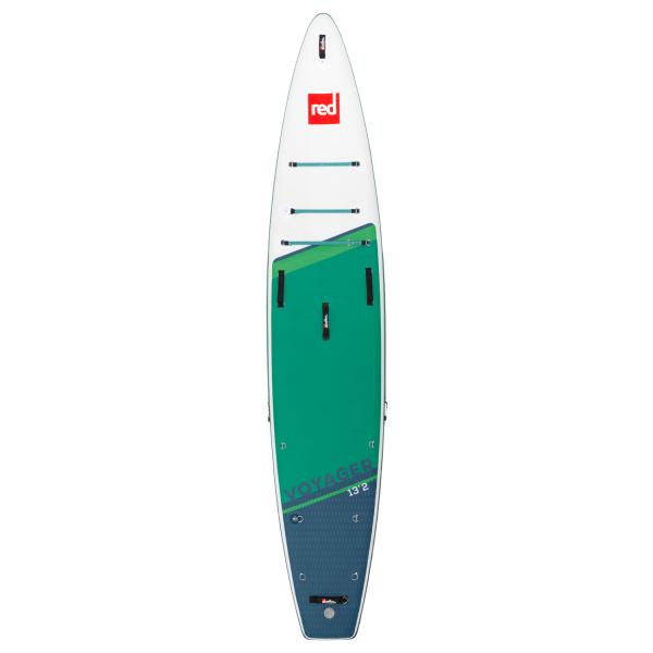 Red Paddle Co VOYAGER+ SUP 13'2" x 30" x 6" MSL Grün-Weiss